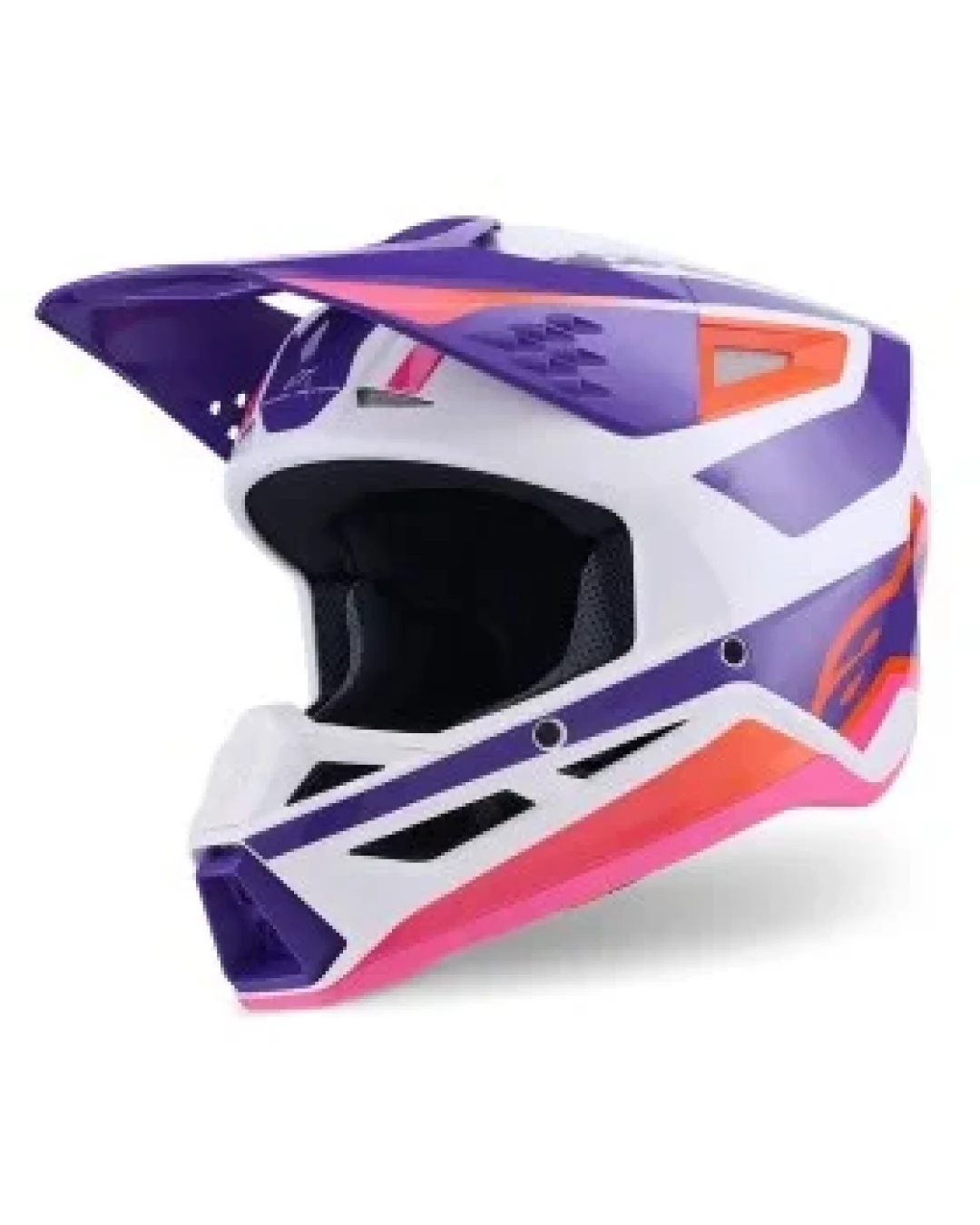 Мотокрос каска ALPINESTARS SM3 HEAT WHT/PU/PINK