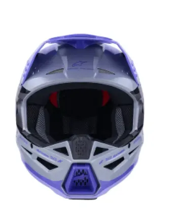 Мотокрос каска ALPINESTARS SM3 JETTSON GRAY/PUR/BLK