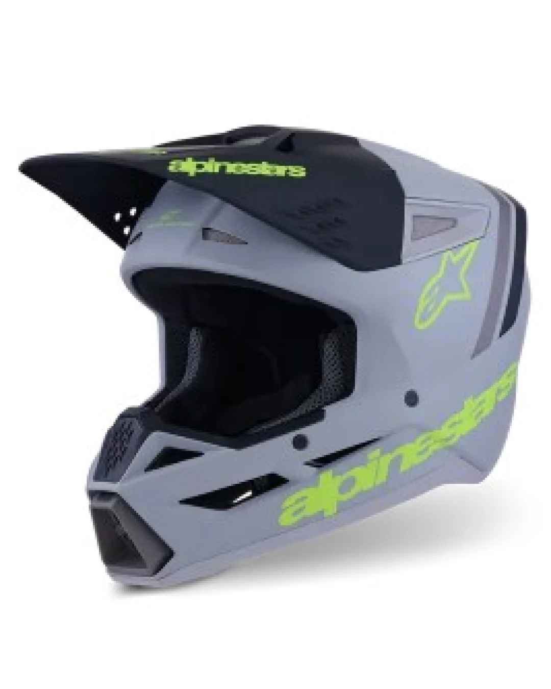 Мотокрос каска ALPINESTARS SM3 RADIUM GRAY/BLK/YL