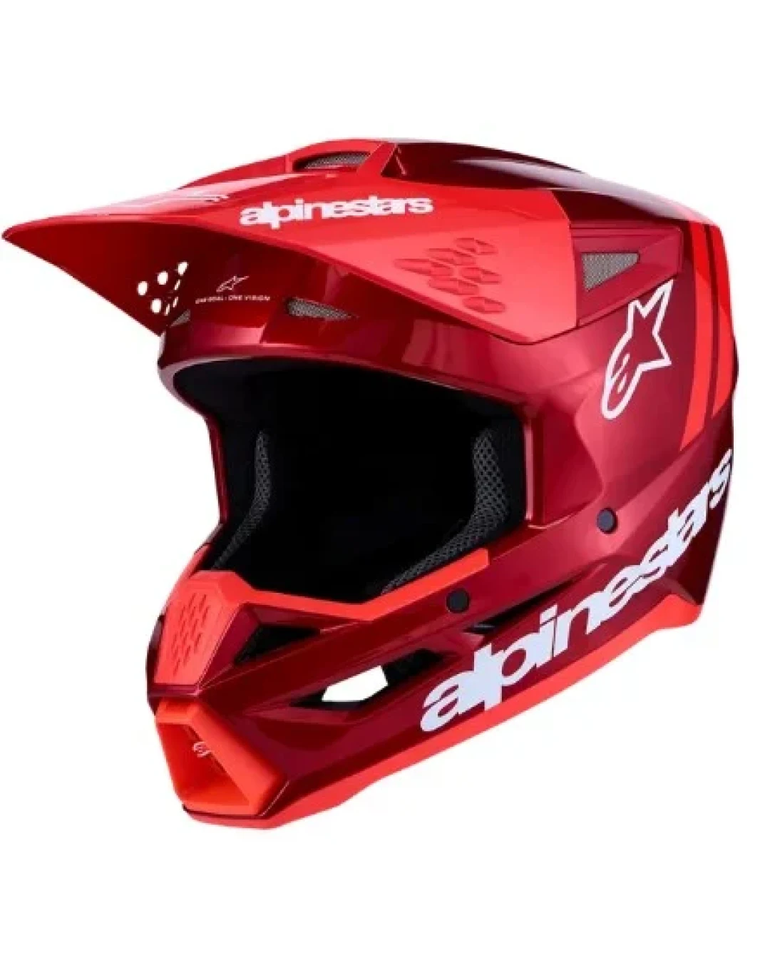 Мотокрос каска ALPINESTARS SM3 RADIUM RED/WHT
