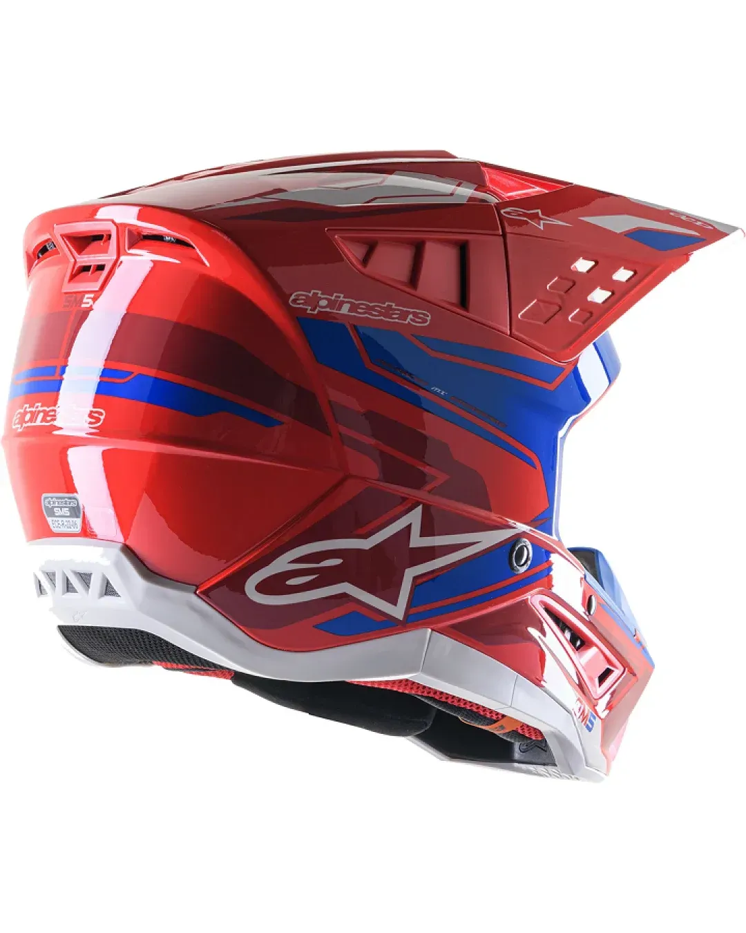 Мотокрос каска ALPINESTARS SM5 ACT 2 RED/BL