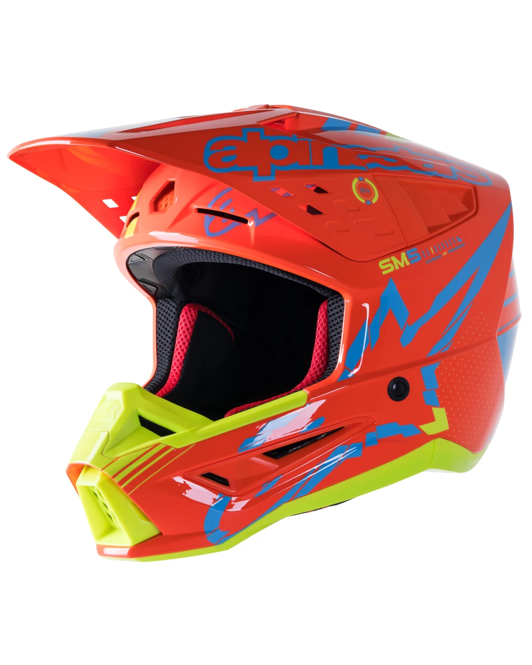 Мотокрос каска ALPINESTARS SM5 ACT ORANGE/YELLOW GLOSS