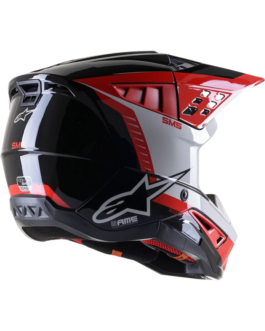 Мотокрос каска ALPINESTARS SM5 BEAM BLACK/GRAY/RED