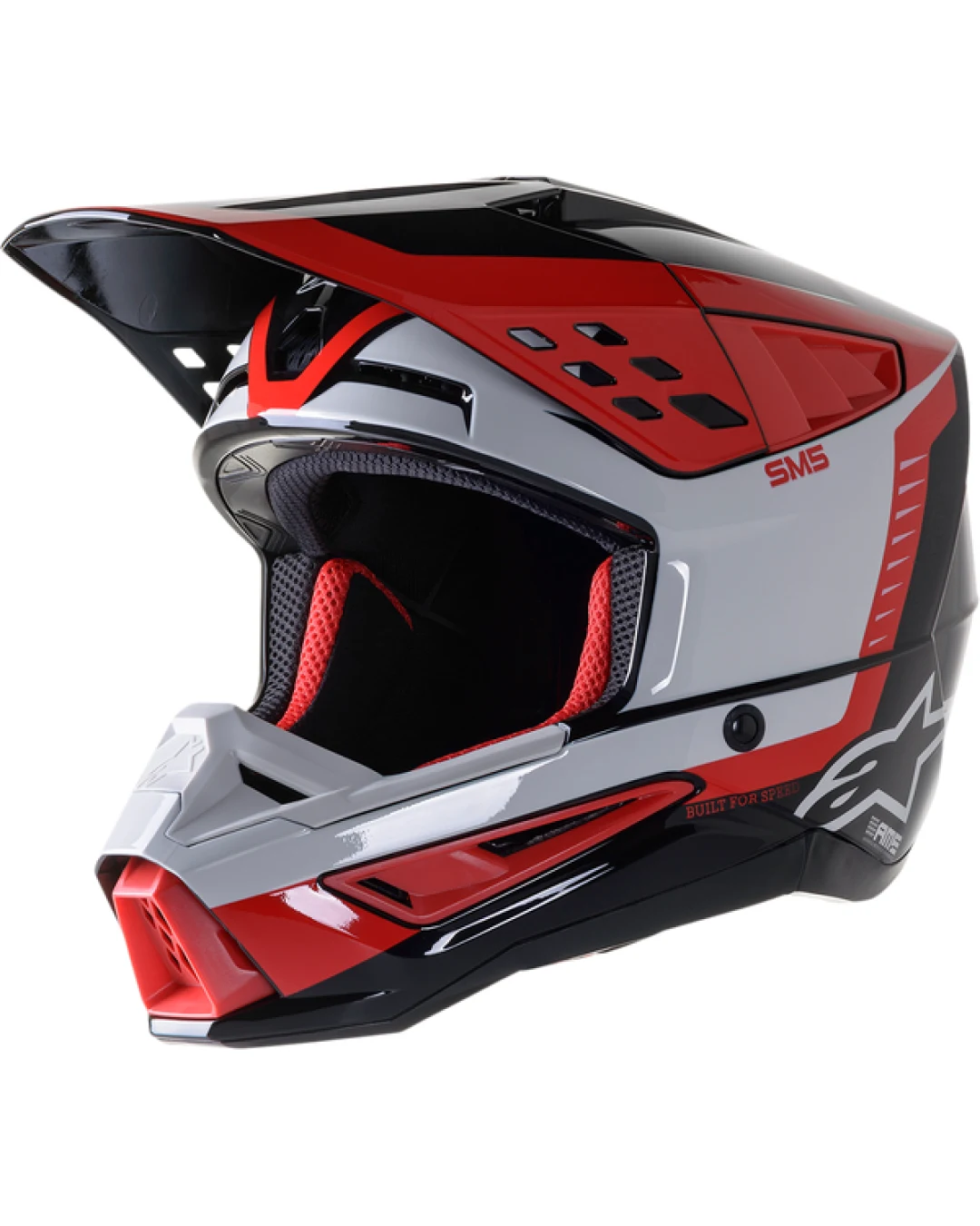 Мотокрос каска ALPINESTARS SM5 BEAM BLACK/GRAY/RED