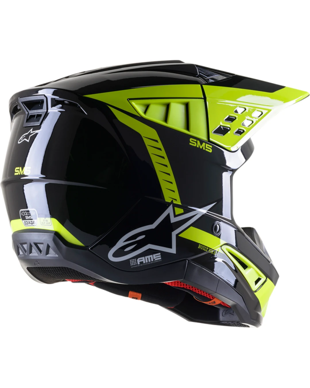 Мотокрос каска ALPINESTARS SM5 BEAM BLACK/YELLOW