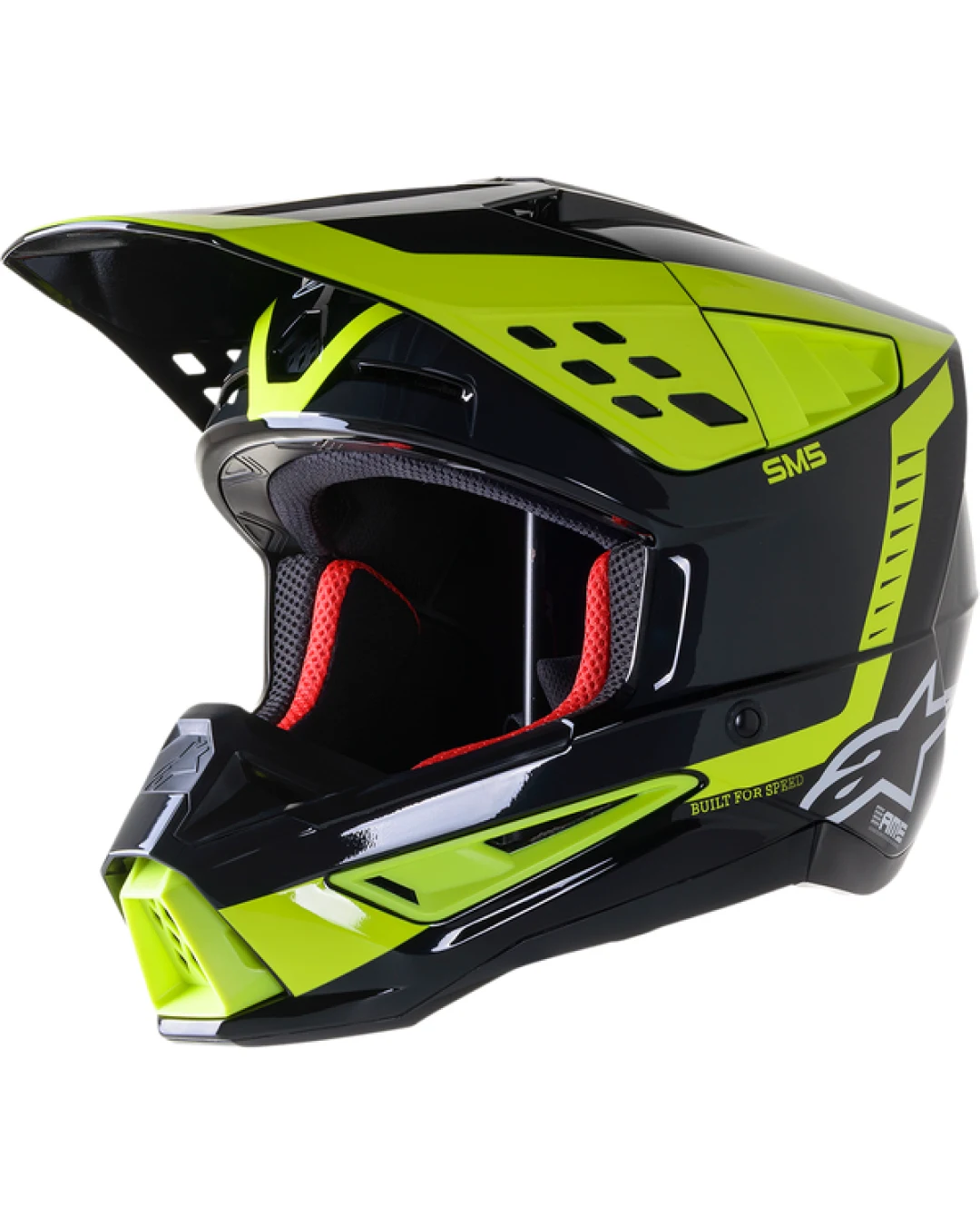Мотокрос каска ALPINESTARS SM5 BEAM BLACK/YELLOW