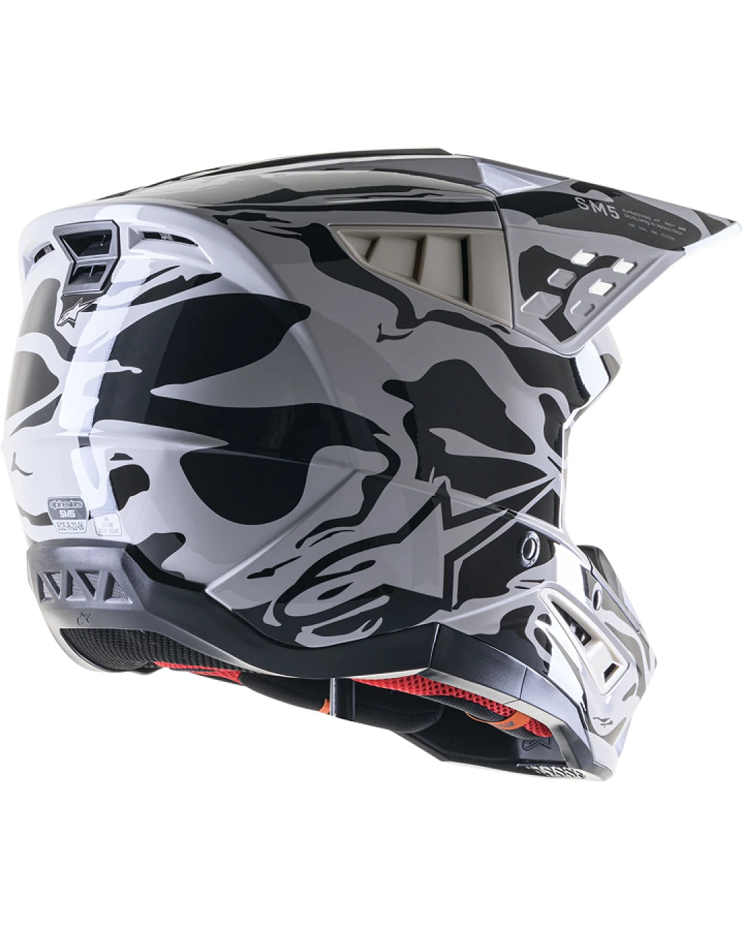 Мотокрос каска ALPINESTARS SM5 MINE GRAY