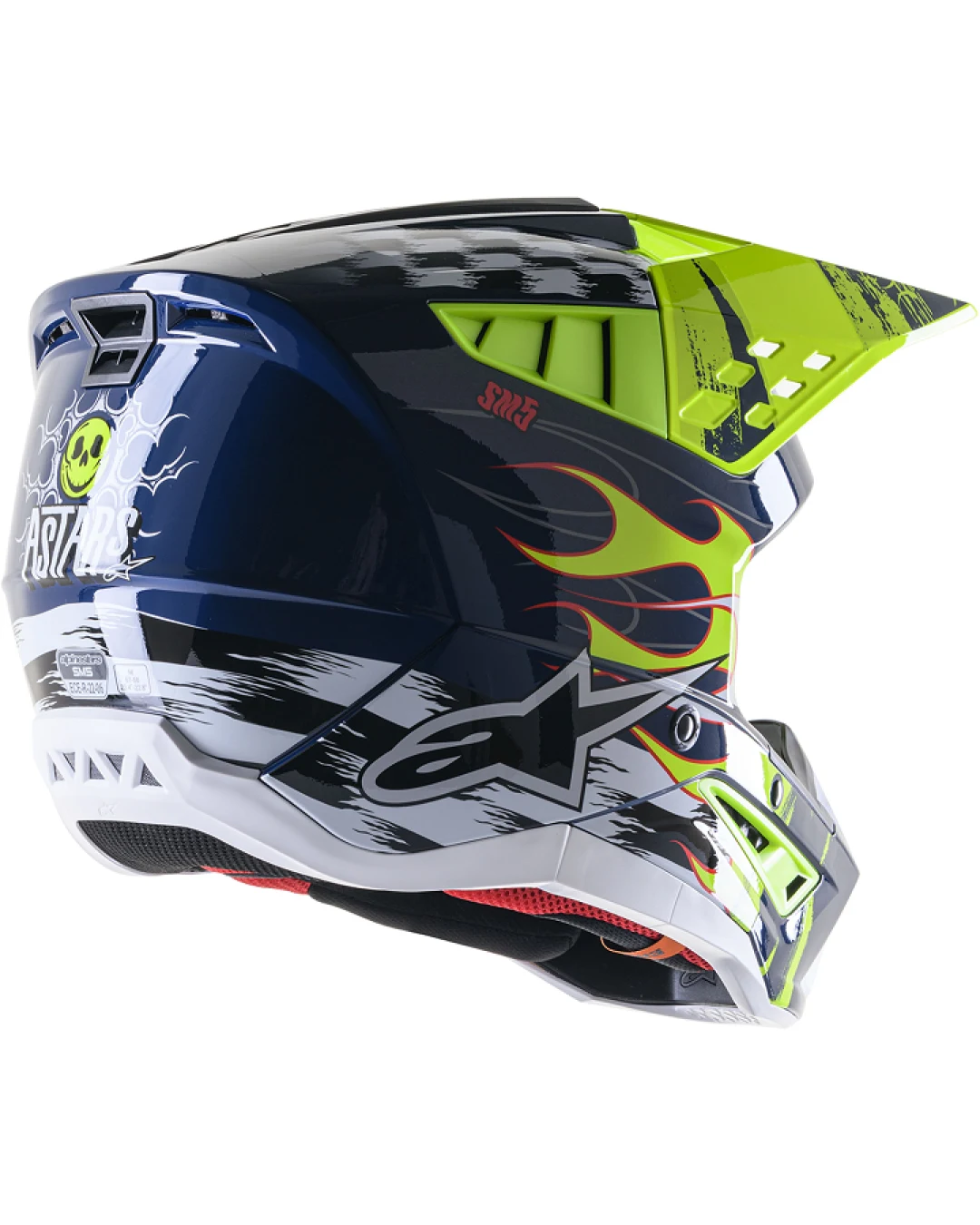 Мотокрос каска ALPINESTARS SM5 RASH NV/YL