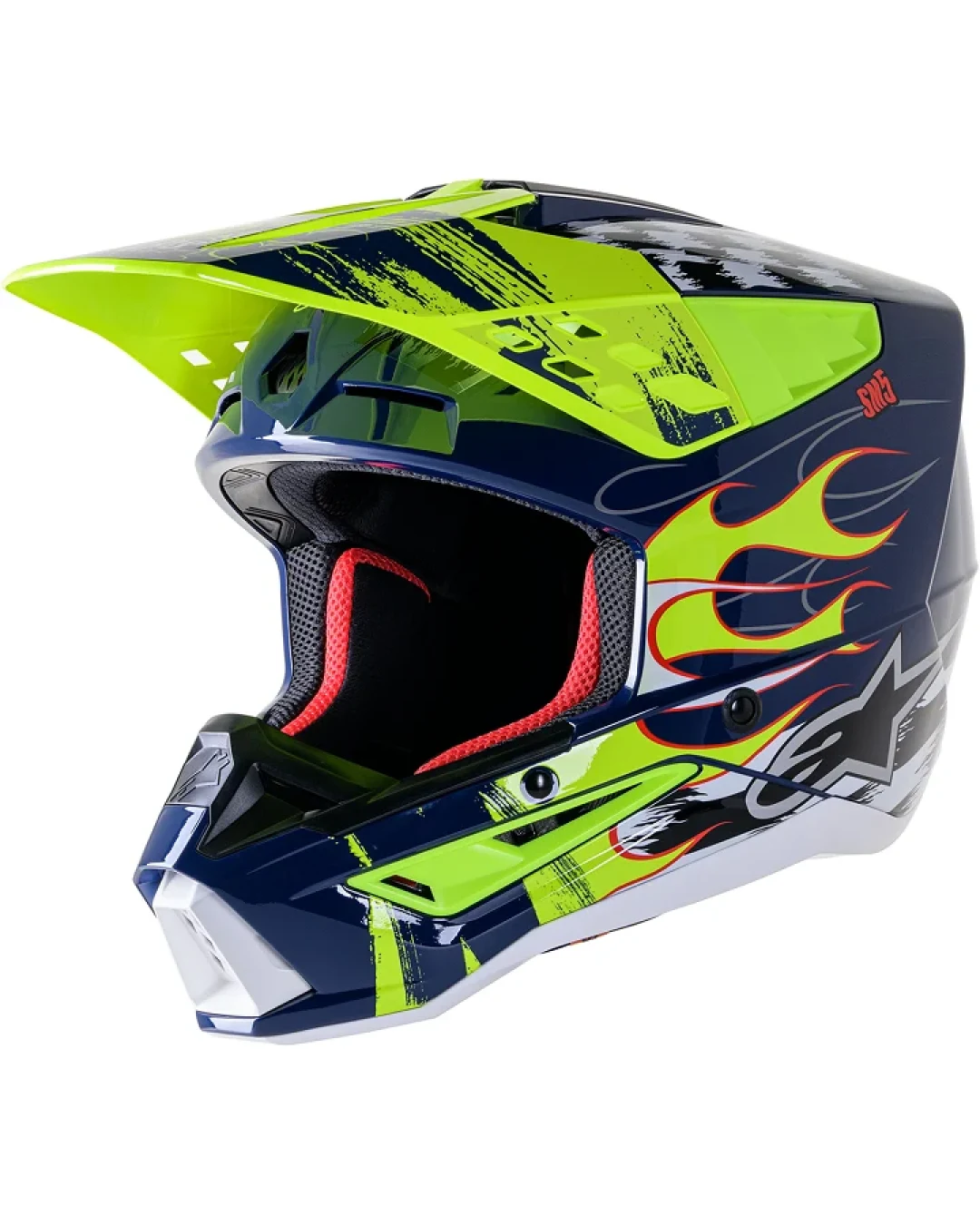Мотокрос каска ALPINESTARS SM5 RASH NV/YL