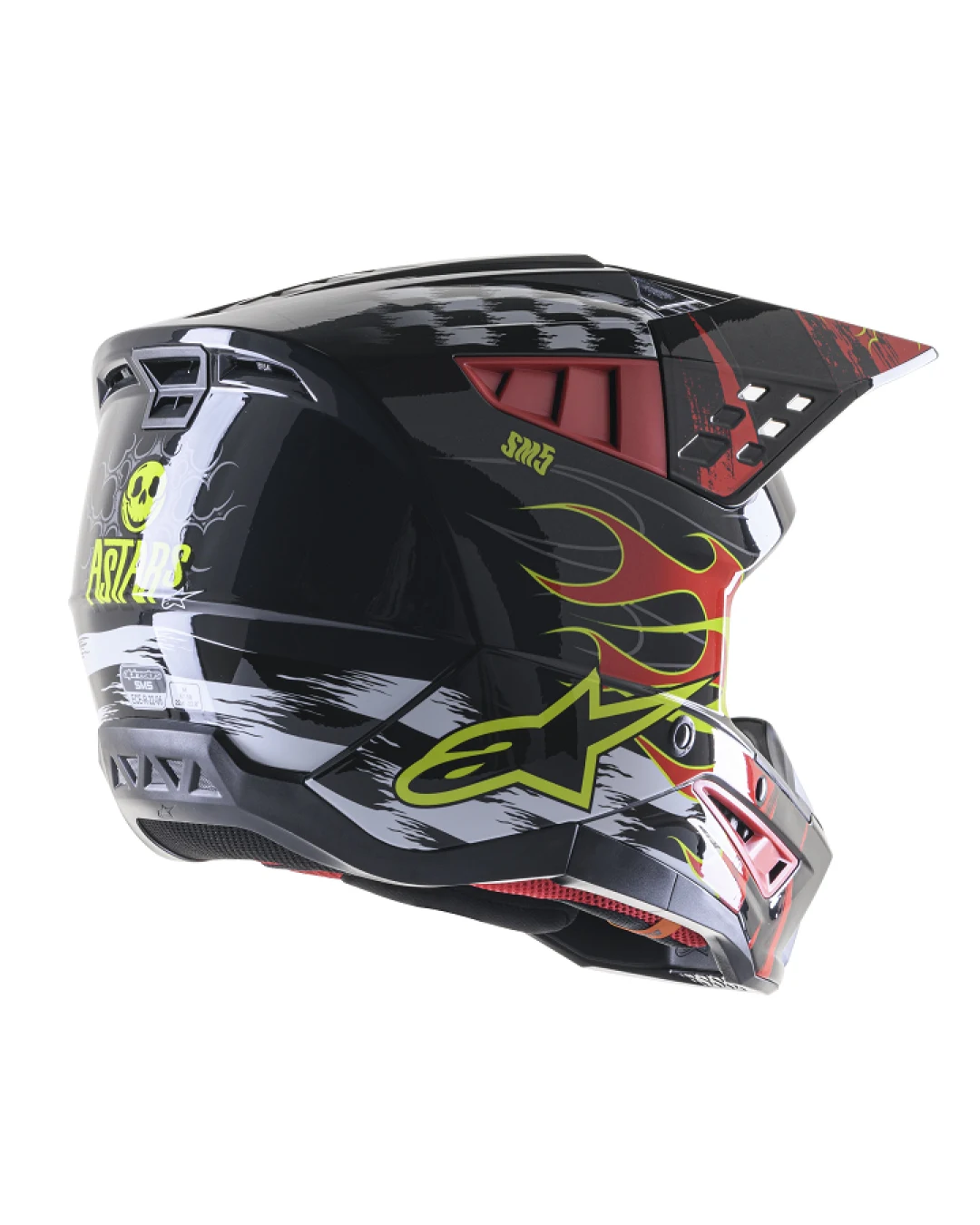 Мотокрос каска ALPINESTARS SM5 RASH RED/G