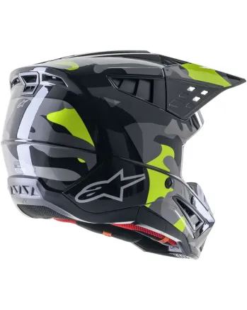 Мотокрос каска ALPINESTARS SM5 ROV2 GY/YLW