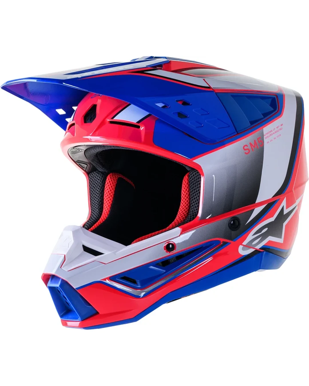 Мотокрос каска ALPINESTARS SM5 SAIL PK/BL