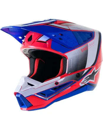 Мотокрос каска ALPINESTARS SM5 SAIL PK/BL