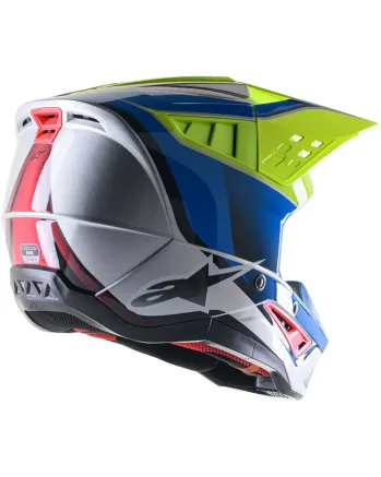 Мотокрос каска ALPINESTARS SM5 SAIL YLW/BL