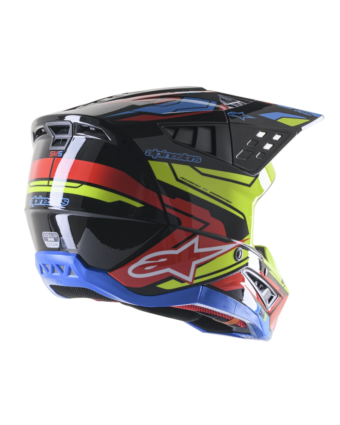 Мотокрос каска ALPINESTARS SM5 SM5 ACT2 BK/Y/R