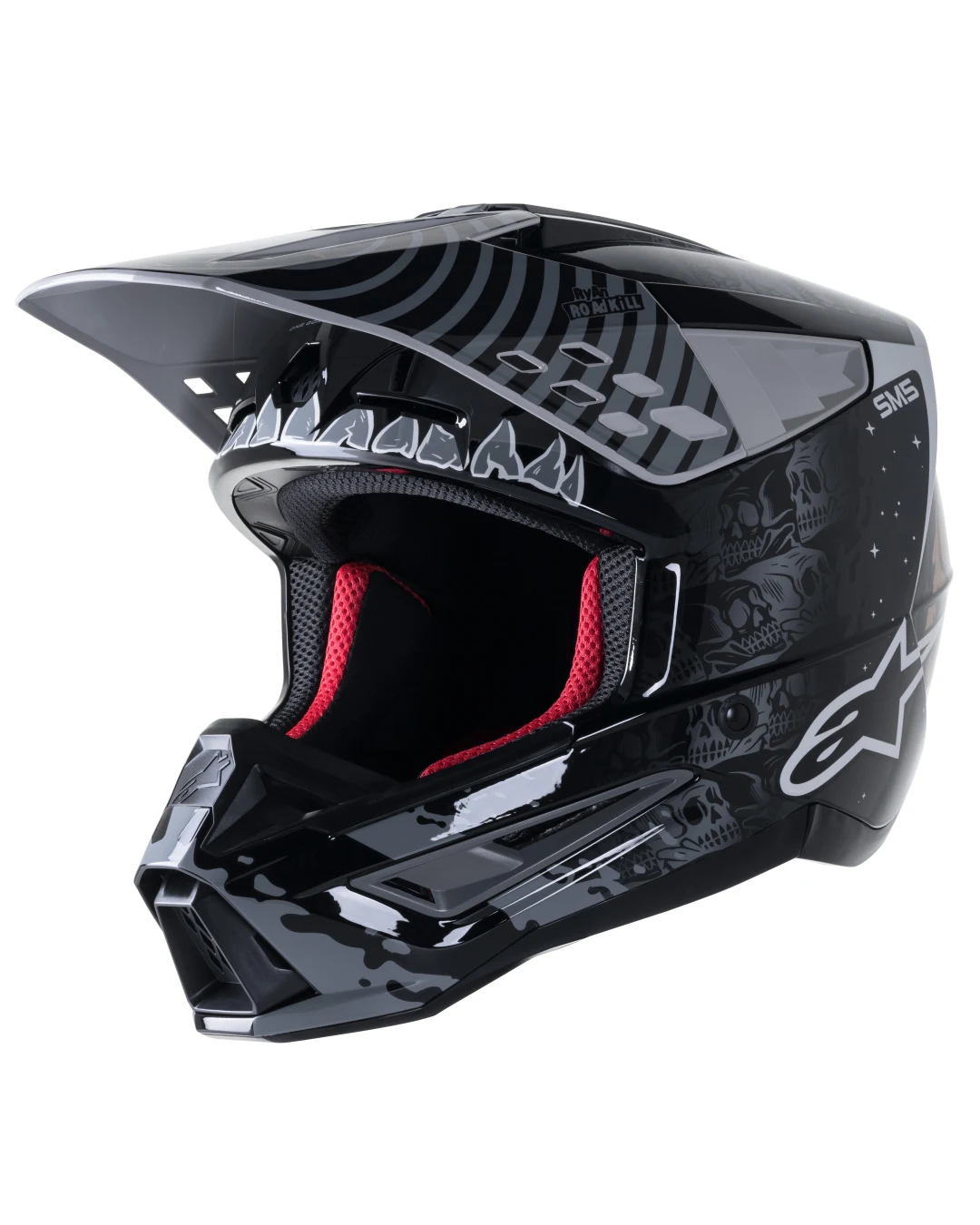 Мотокрос каска Alpinestars SM5 SOL BK/GY GL
