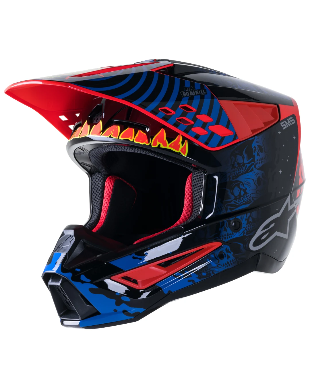 Мотокрос каска Alpinestars SM5 SOL BLACK/RED