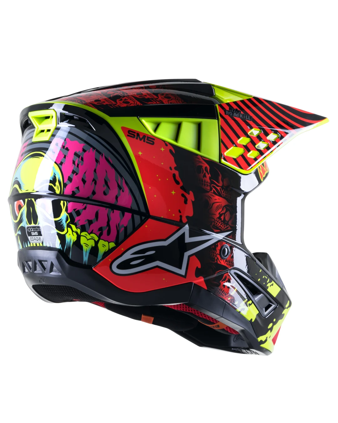 Мотокрос каска Alpinestars SM5 SOL BLACK\YELLOW