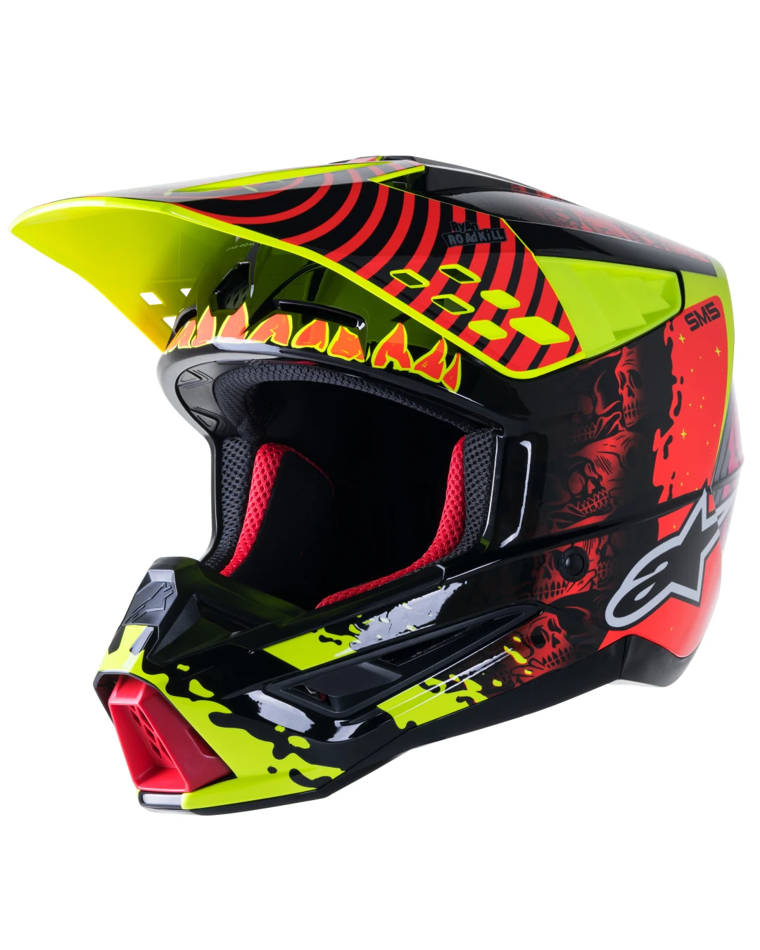 Мотокрос каска Alpinestars SM5 SOL BLACK\YELLOW