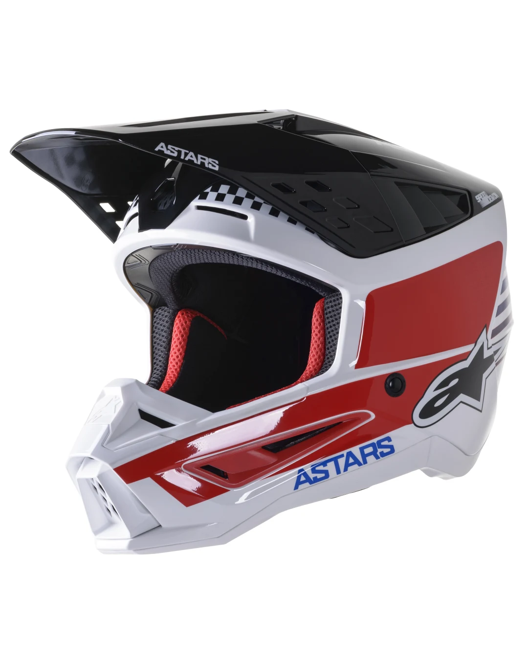Мотокрос каска ALPINESTARS SM5 SPEED WHITE/RED