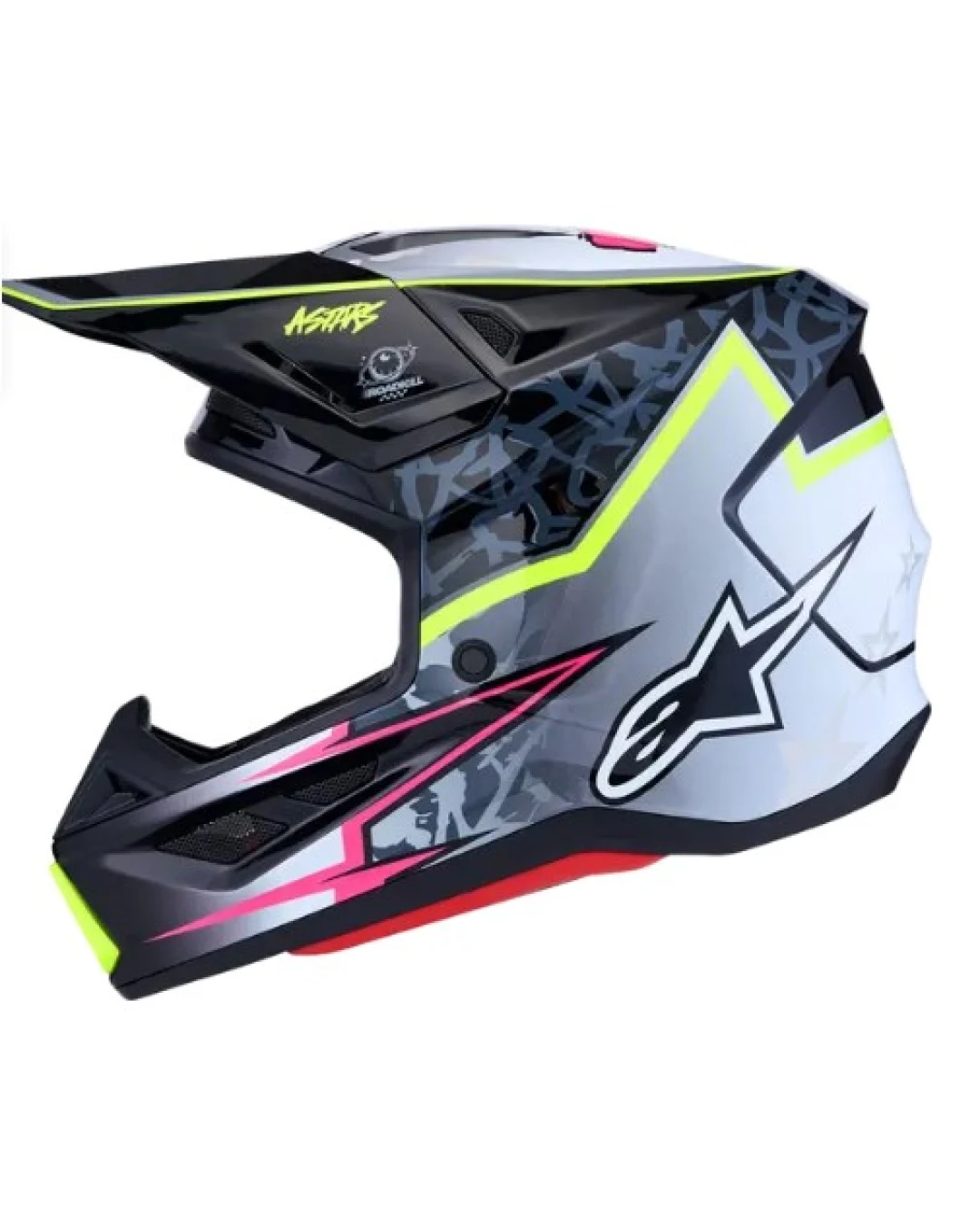 Мотокрос каска ALPINESTARS SM7 BLASTER BLK/GRY/YLW