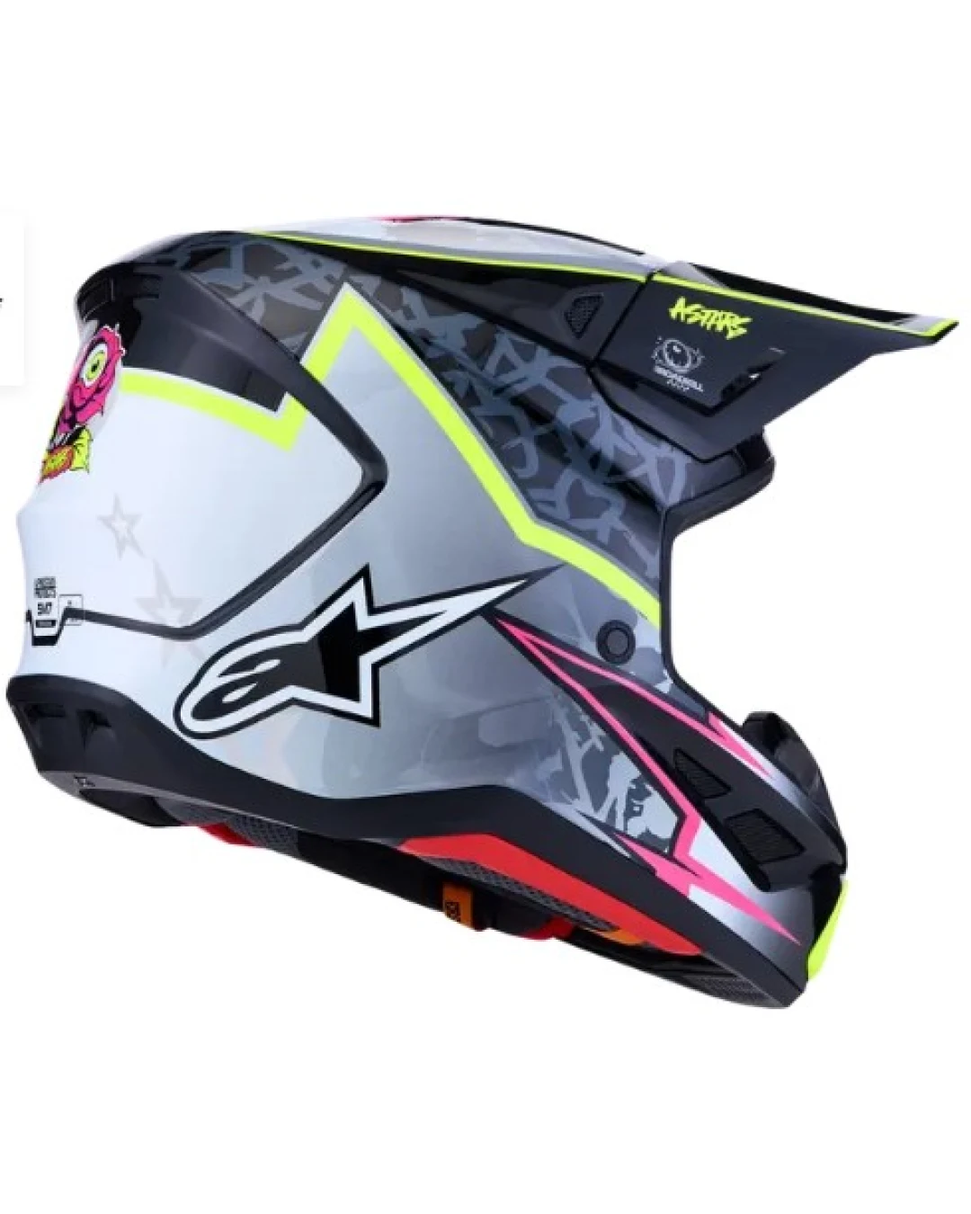 Мотокрос каска ALPINESTARS SM7 BLASTER BLK/GRY/YLW