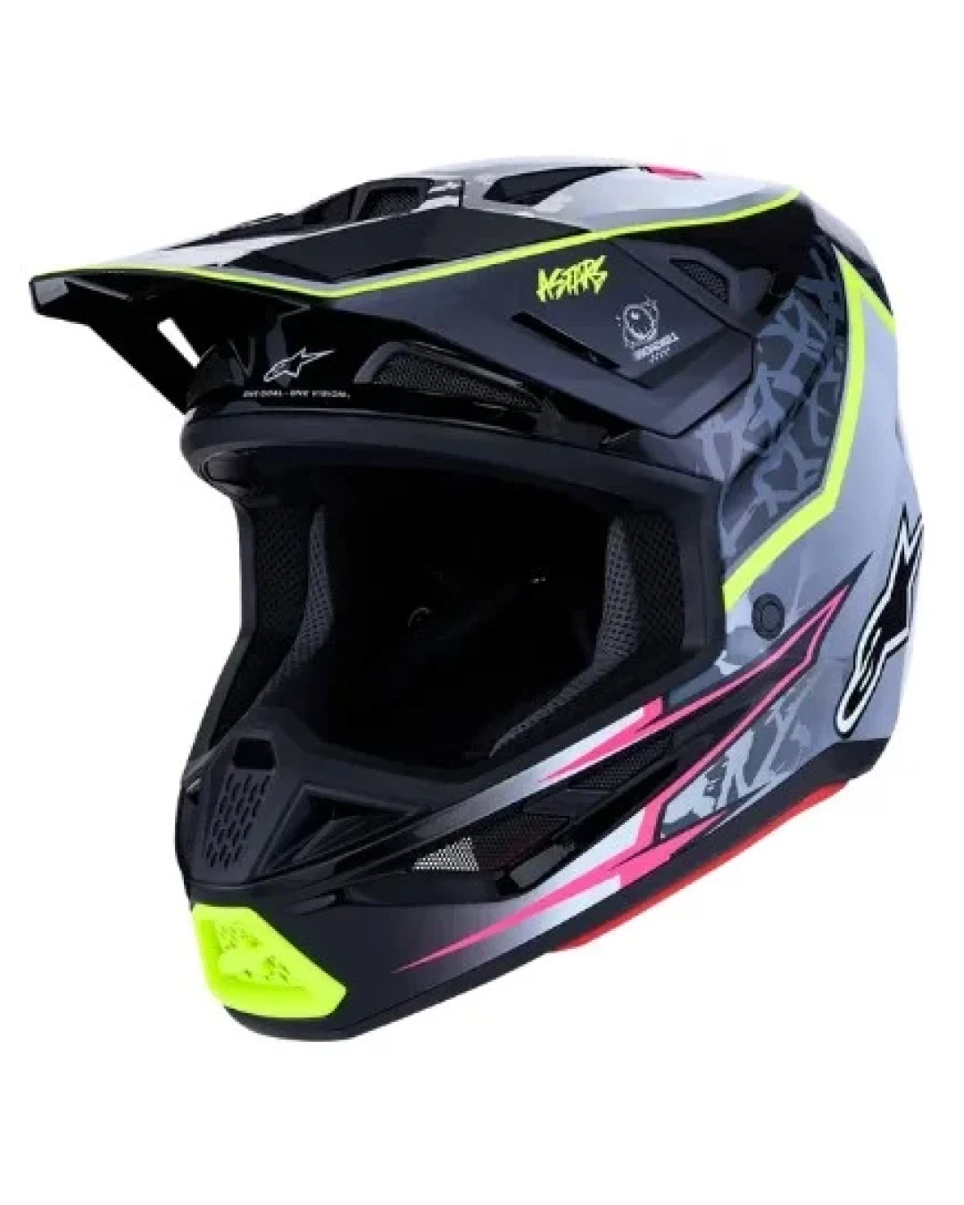 Мотокрос каска ALPINESTARS SM7 BLASTER BLK/GRY/YLW