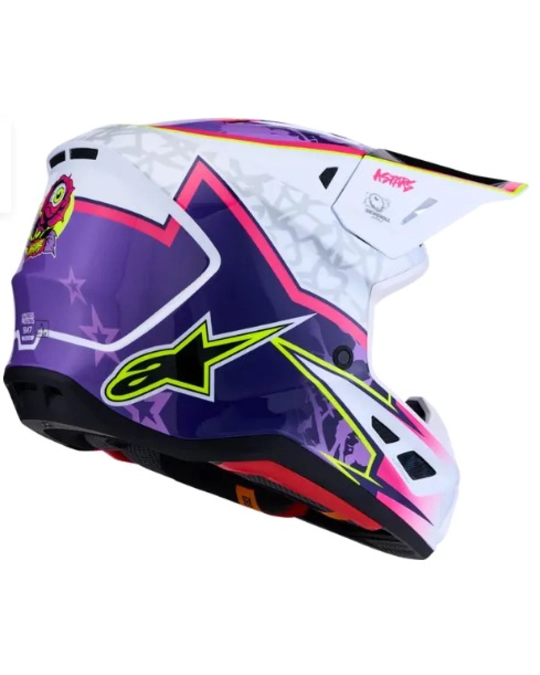 Мотокрос каска ALPINESTARS SM7 BLASTER PUR/PNK/WH