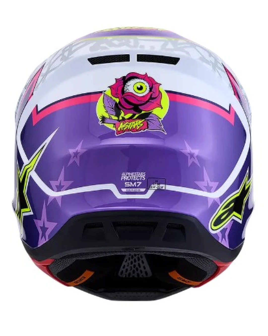 Мотокрос каска ALPINESTARS SM7 BLASTER PUR/PNK/WH