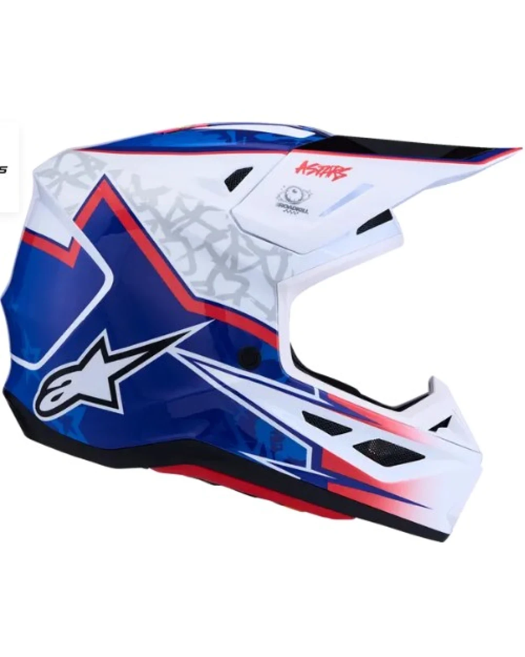 Мотокрос каска ALPINESTARS SM7 BLASTER WHT/BLU/RED