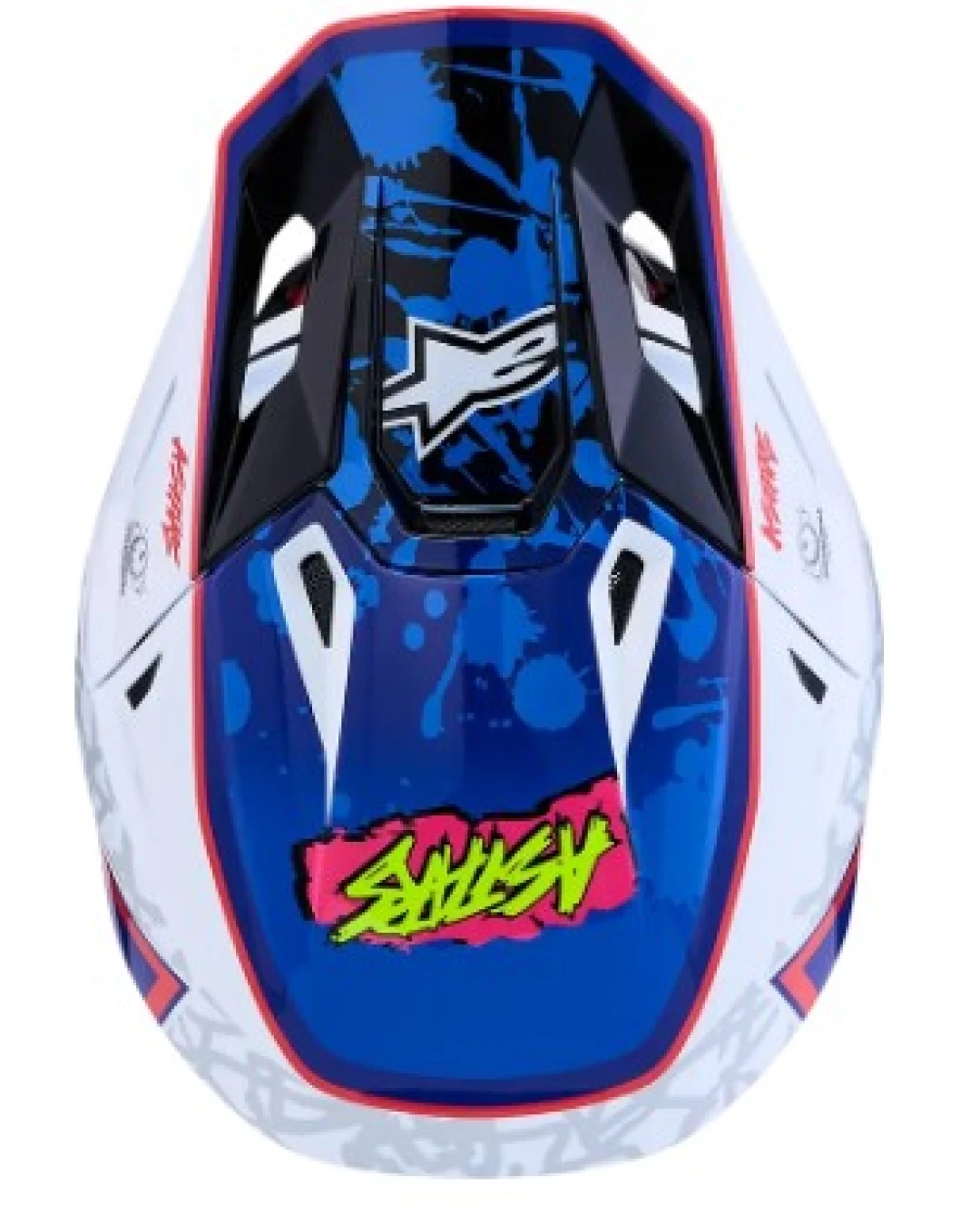 Мотокрос каска ALPINESTARS SM7 BLASTER WHT/BLU/RED