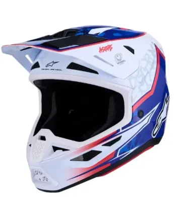 Мотокрос каска ALPINESTARS SM7 BLASTER WHT/BLU/RED