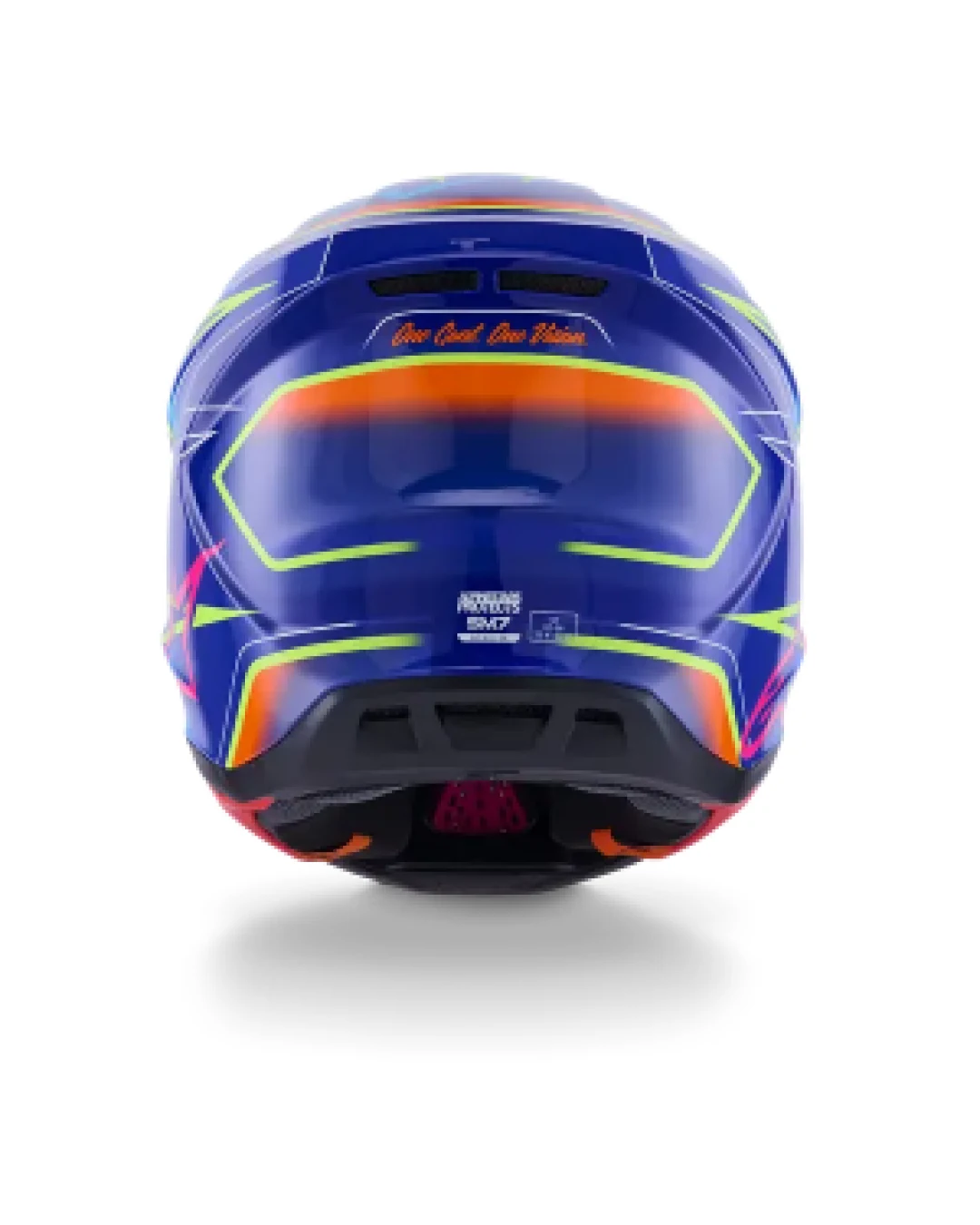 Мотокрос каска ALPINESTARS SM7 CAST BLUE/YELLOW/PINK