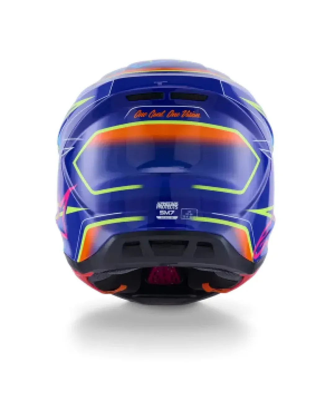 Мотокрос каска ALPINESTARS SM7 CAST BLUE/YELLOW/PINK