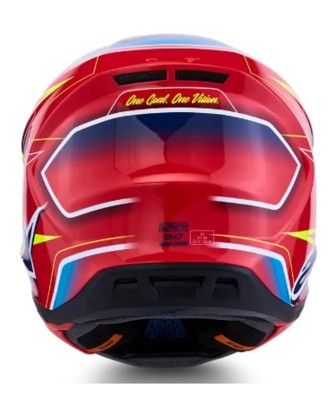 Мотокрос каска ALPINESTARS SM7 CAST RED/YLW/BLU