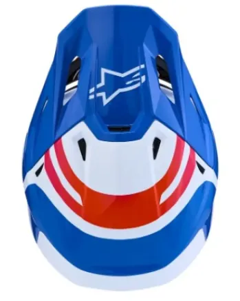 Мотокрос каска ALPINESTARS SM7 CORE WHT/BLU/PNK