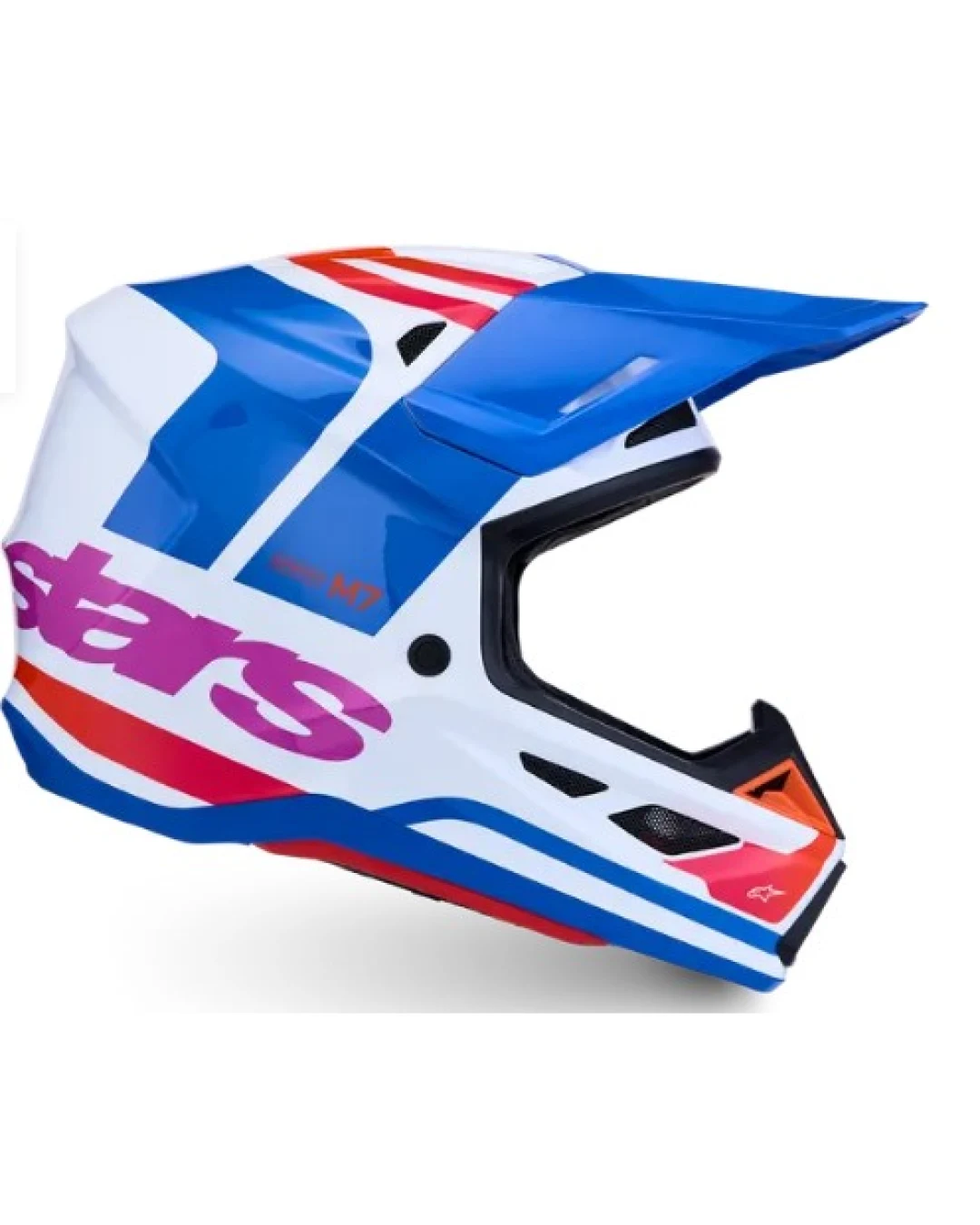 Мотокрос каска ALPINESTARS SM7 CORE WHT/BLU/PNK