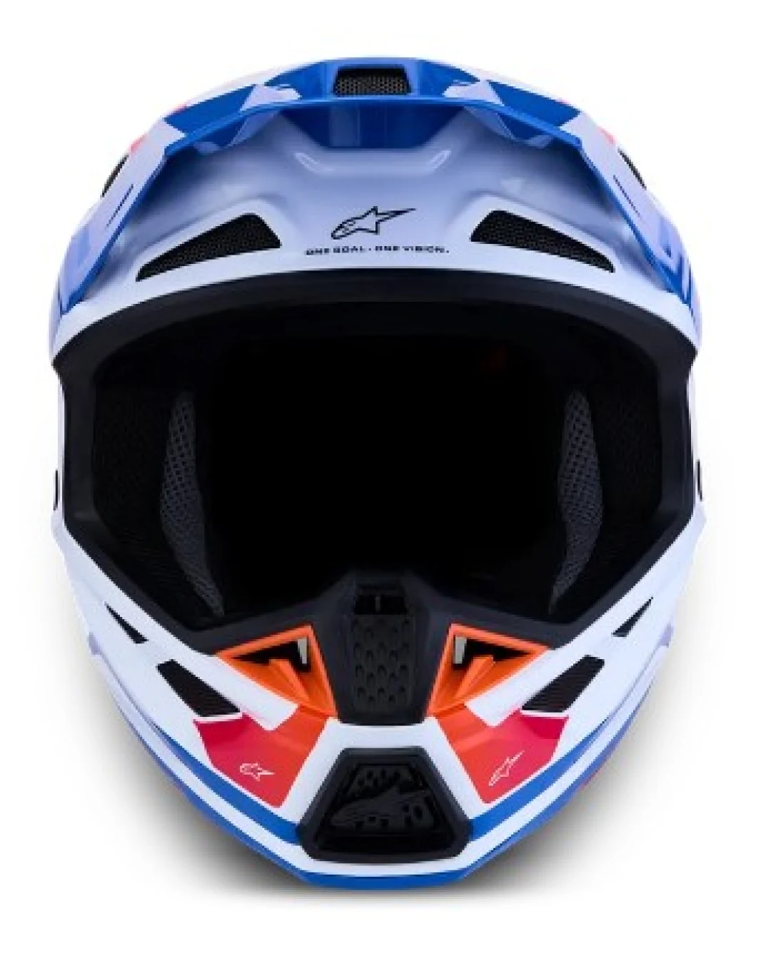 Мотокрос каска ALPINESTARS SM7 CORE WHT/BLU/PNK