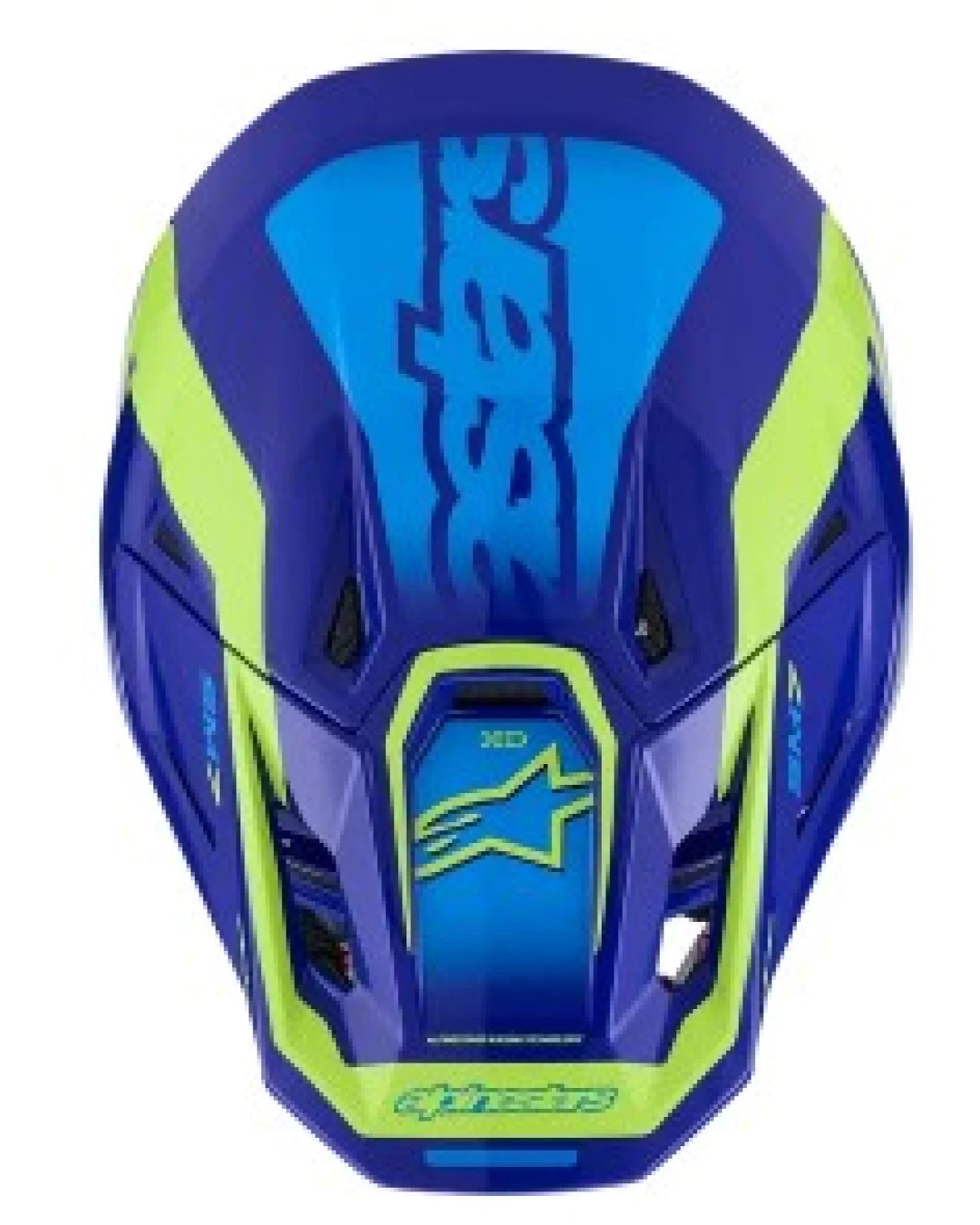 Мотокрос каска ALPINESTARS SM7 DEED BLUE/YEL