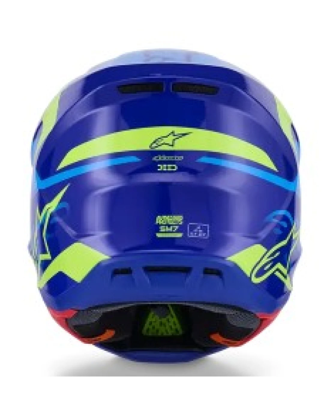 Мотокрос каска ALPINESTARS SM7 DEED BLUE/YEL