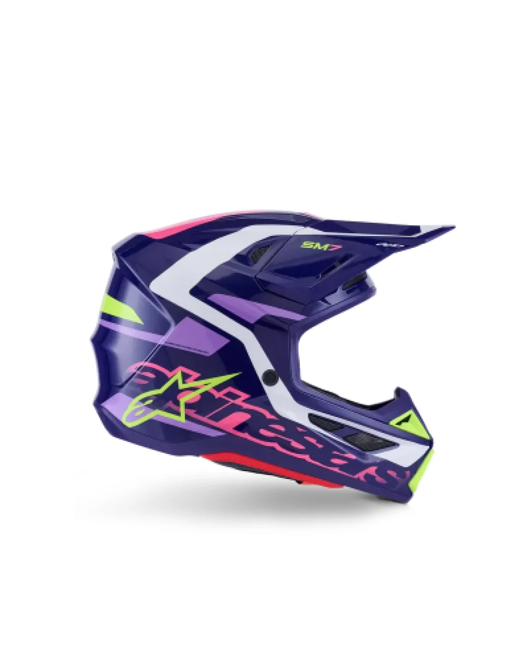Мотокрос каска ALPINESTARS SM7 DEED PURPLE/PINK