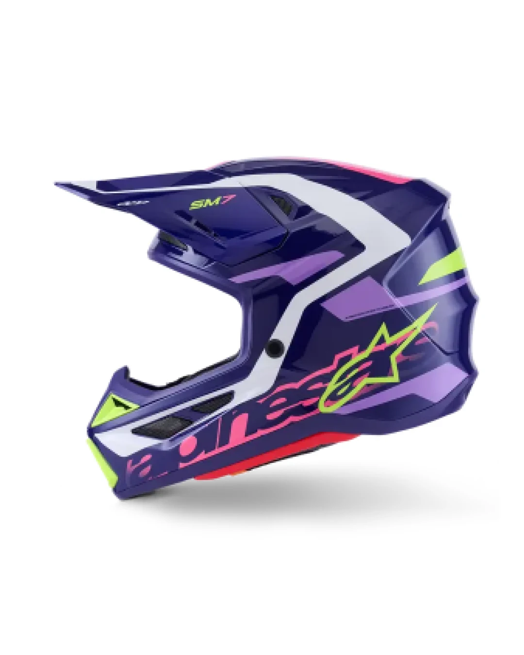 Мотокрос каска ALPINESTARS SM7 DEED PURPLE/PINK