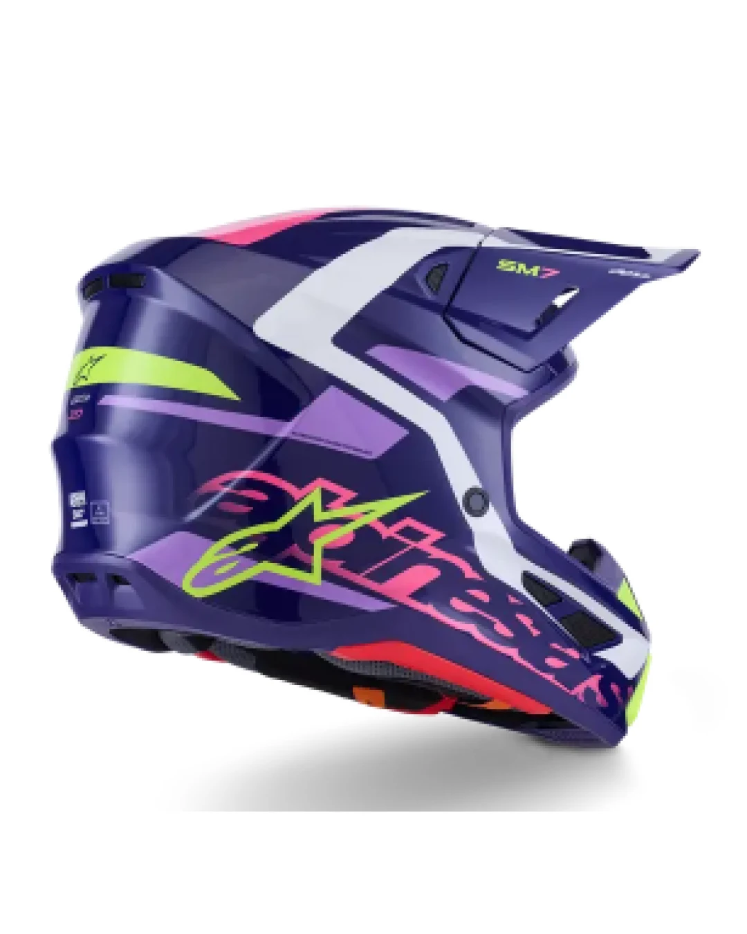 Мотокрос каска ALPINESTARS SM7 DEED PURPLE/PINK