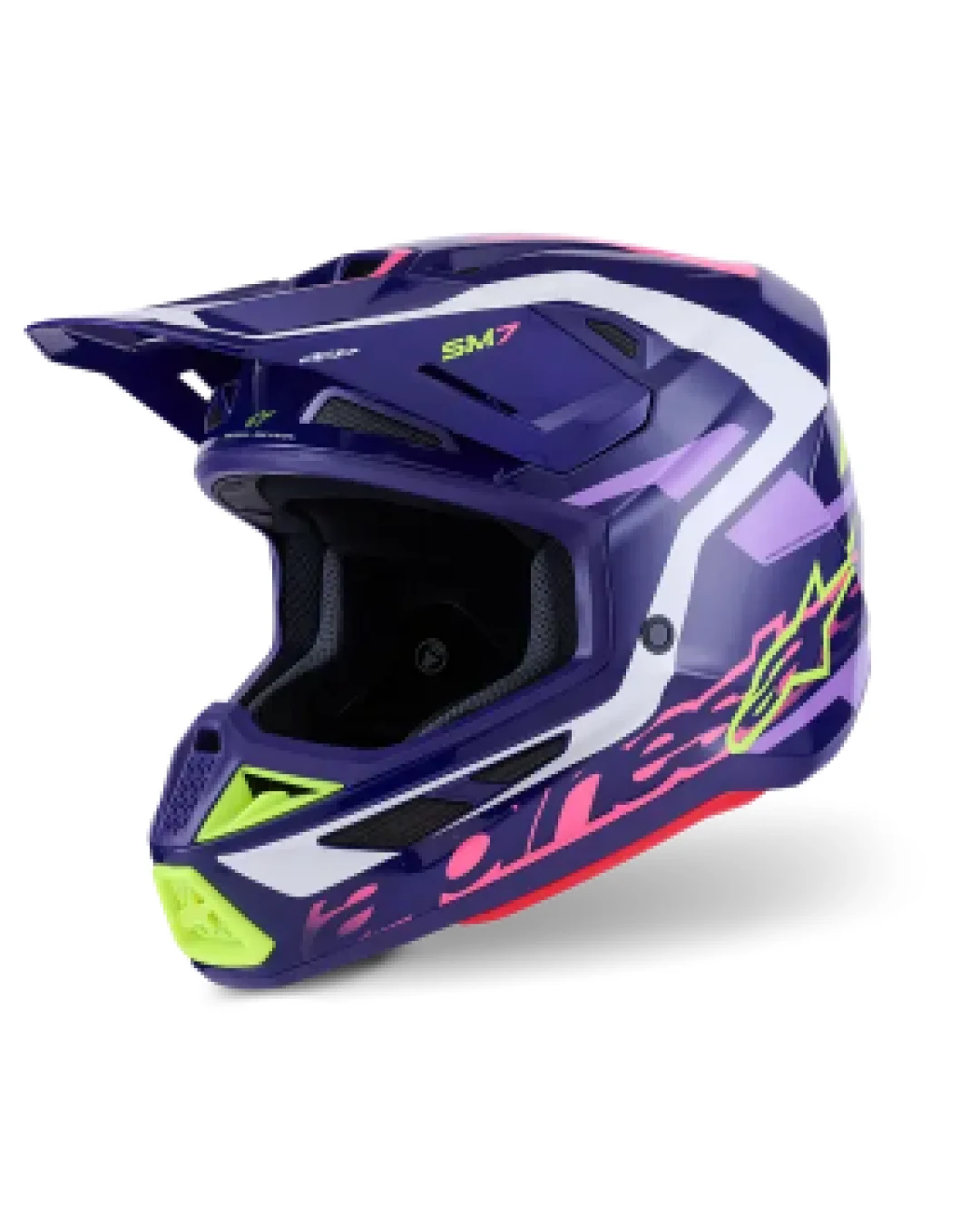 Мотокрос каска ALPINESTARS SM7 DEED PURPLE/PINK