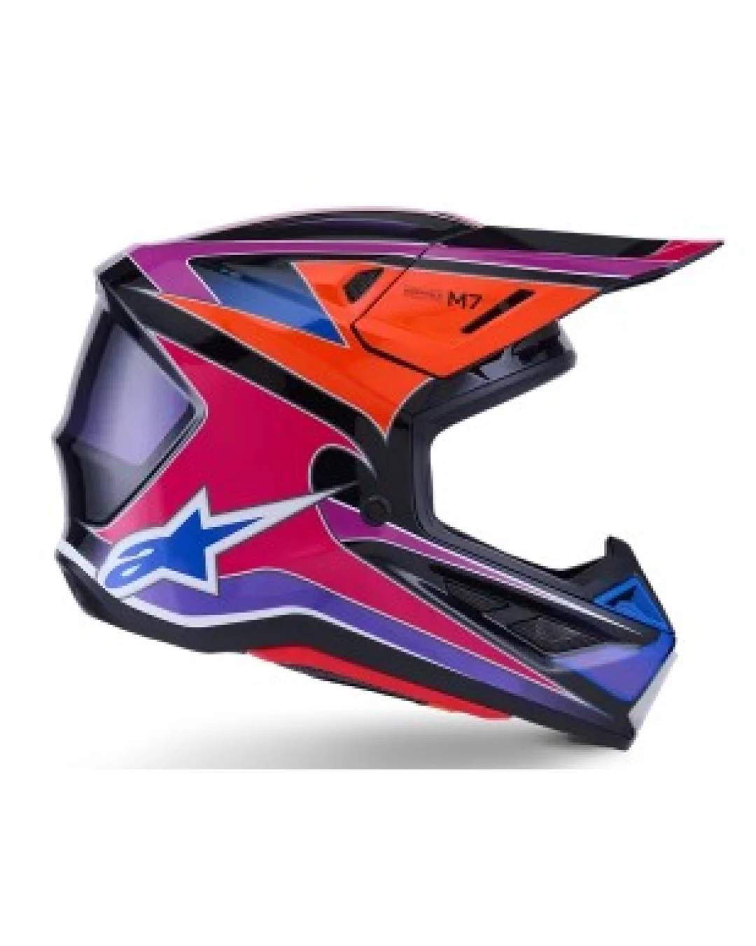 Мотокрос каска ALPINESTARS SM7 FUSE BLU/PU/PINK