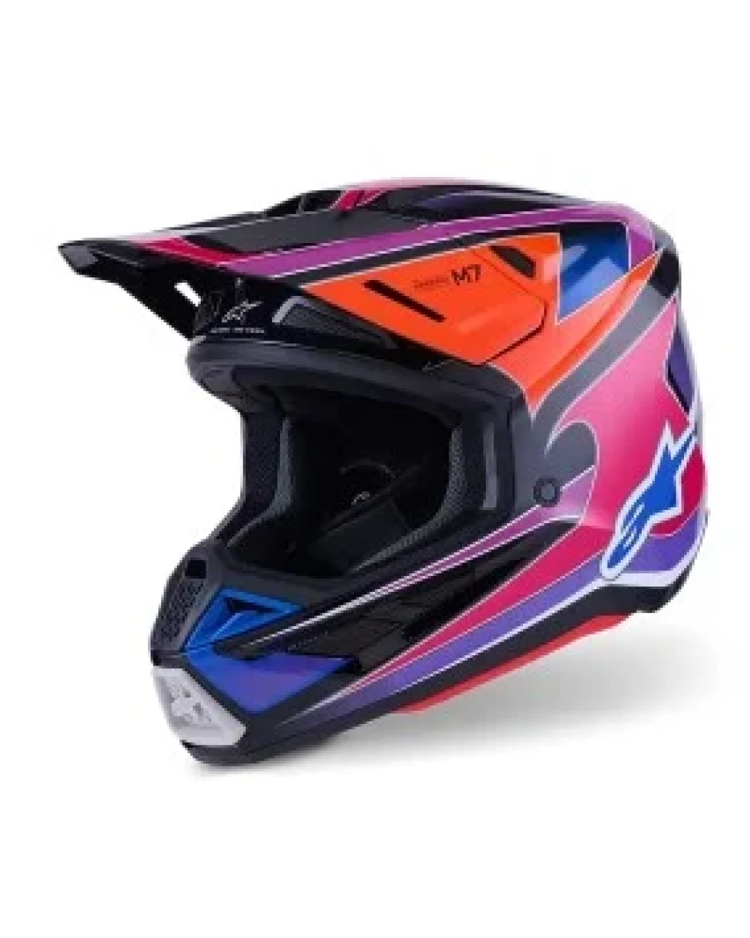 Мотокрос каска ALPINESTARS SM7 FUSE BLU/PU/PINK