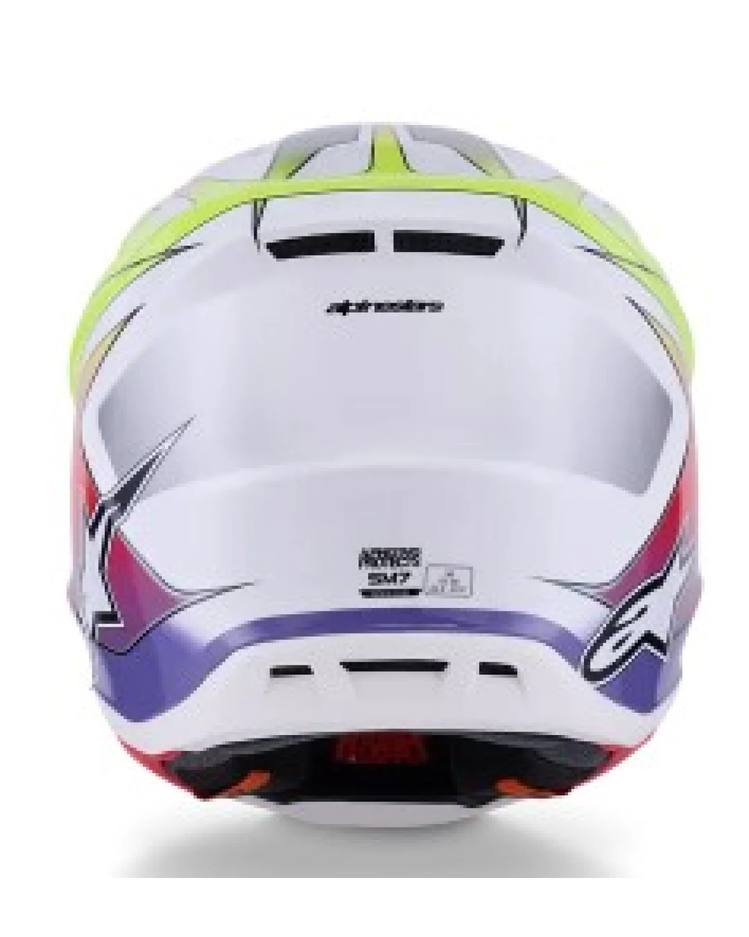 Мотокрос каска ALPINESTARS SM7 FUSE WHT/YL/PU