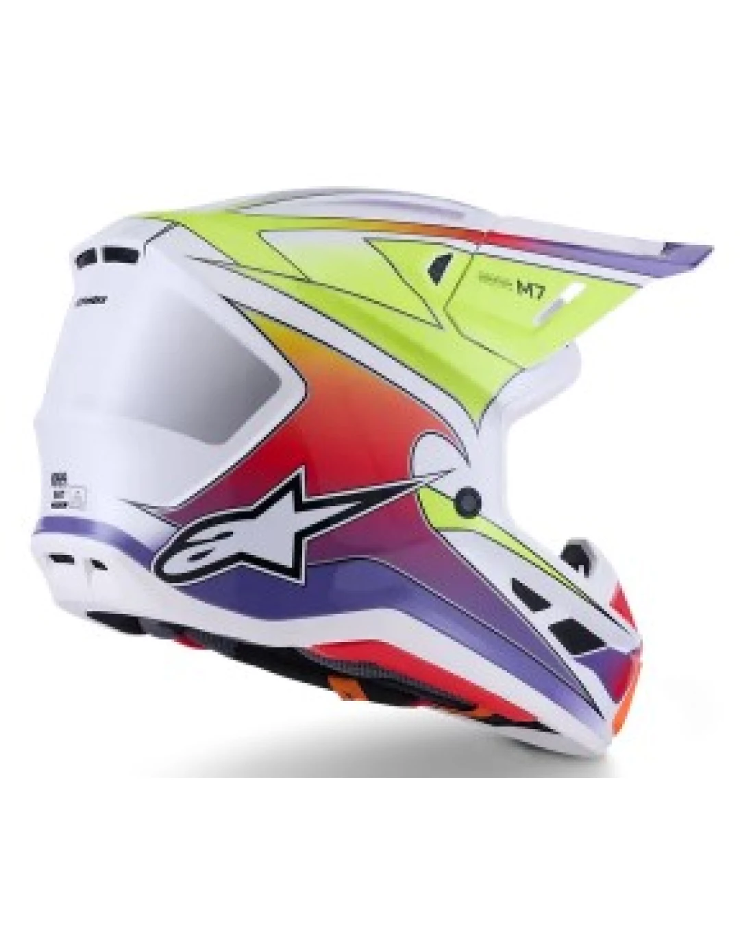 Мотокрос каска ALPINESTARS SM7 FUSE WHT/YL/PU