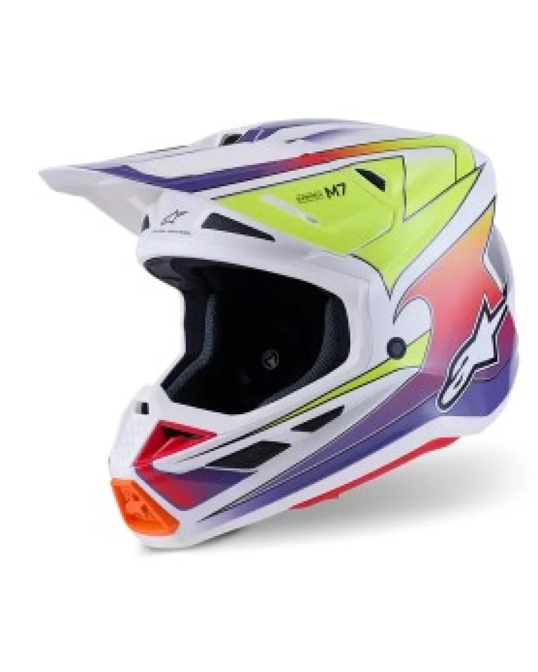 Мотокрос каска ALPINESTARS SM7 FUSE WHT/YL/PU