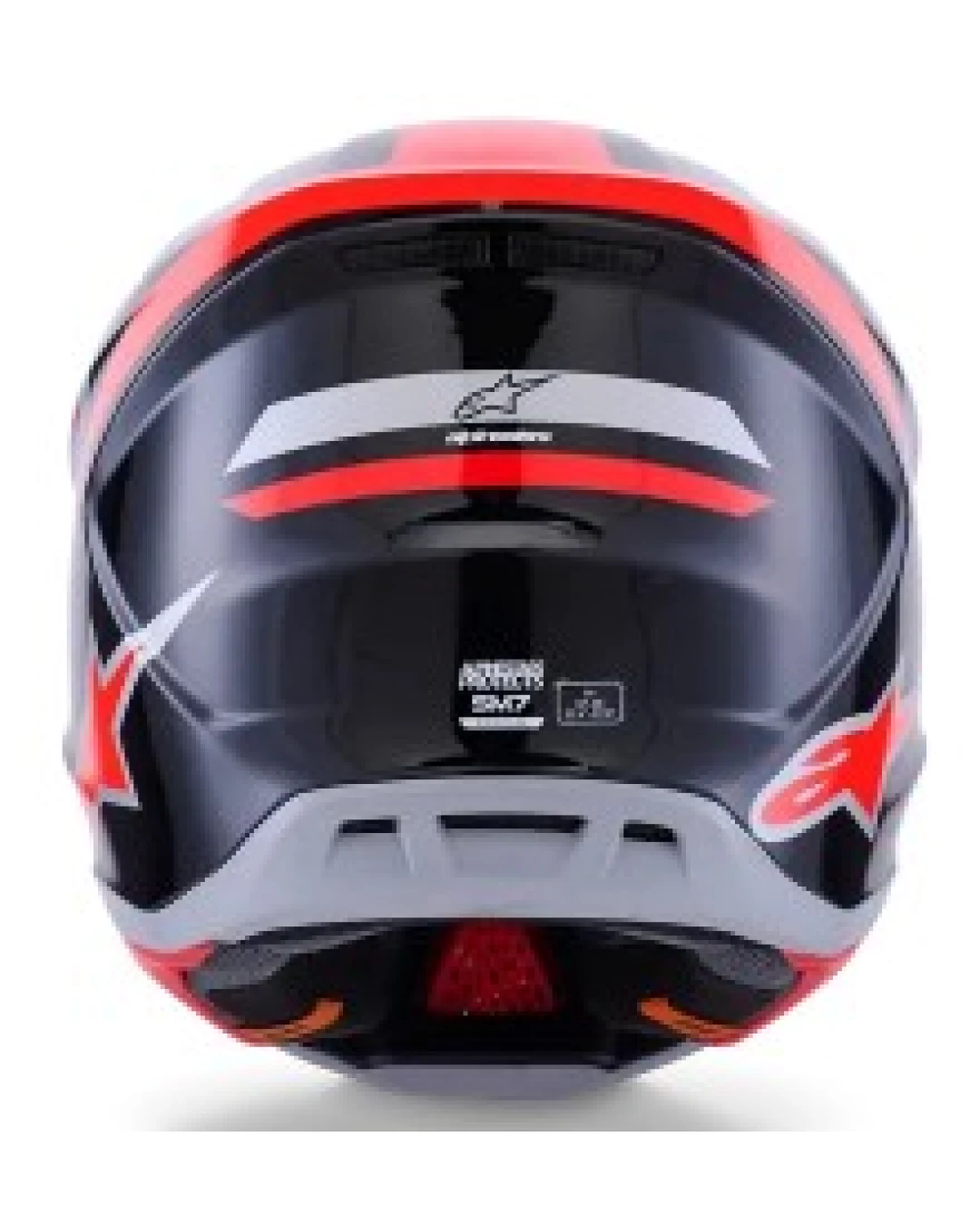 Мотокрос каска ALPINESTARS SM7 RISE BLK/RD/SILV